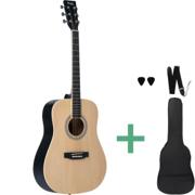 Sant Guitars AC-84 SNA western-guitar i natur satin-finish