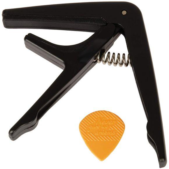 Joyo JCP-01-BK capo i sort til western- og elguitar