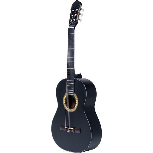 Santana Classical 18 spansk guitar startpakke i mat sort med kuffert og tuner