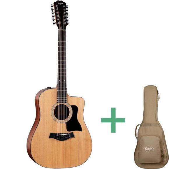 Taylor 150ce 12-strenget western guitar i sapele og gran med cutaway
