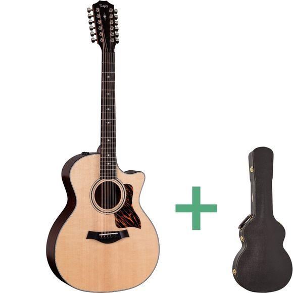 Taylor 354CE 12-strenget western guitar i massivt træ med cutaway