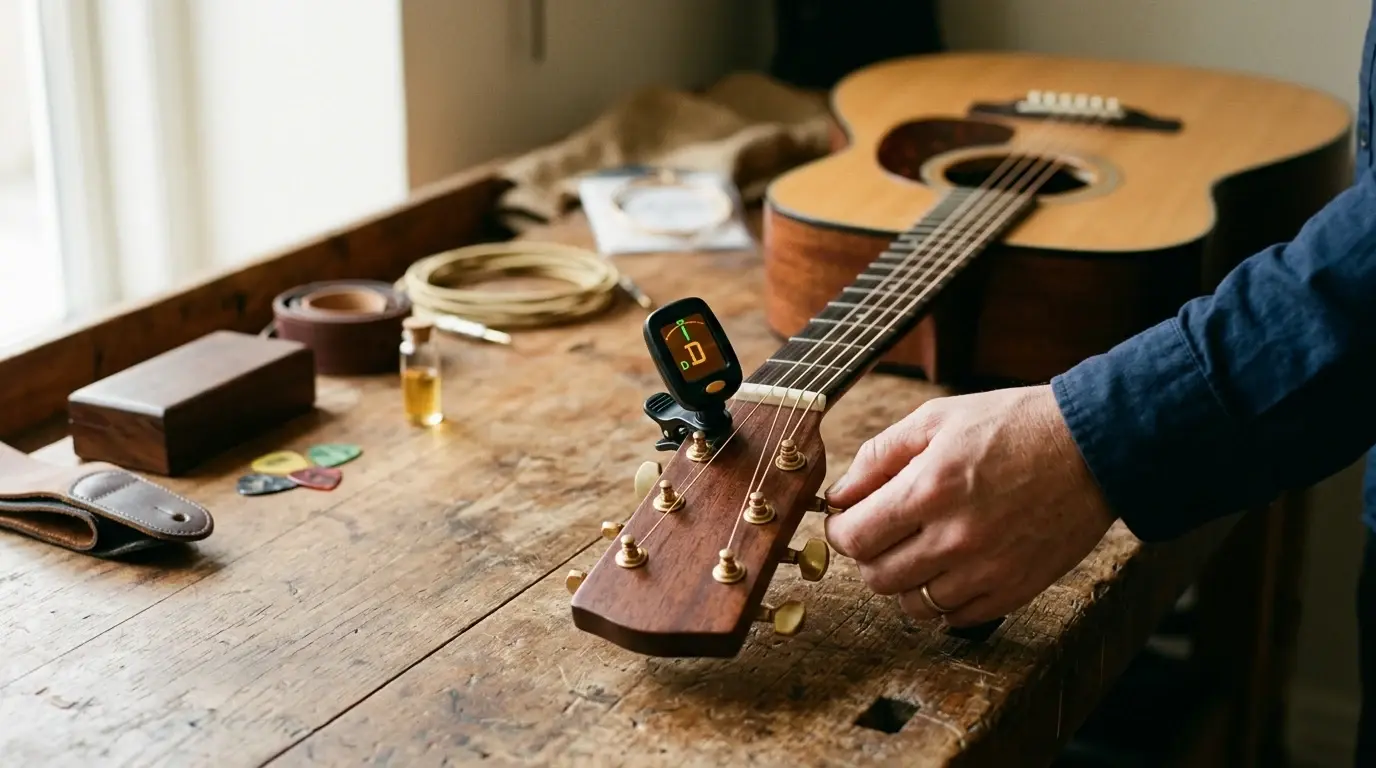 Guitar tuner: Sådan stemmer du din guitar korrekt