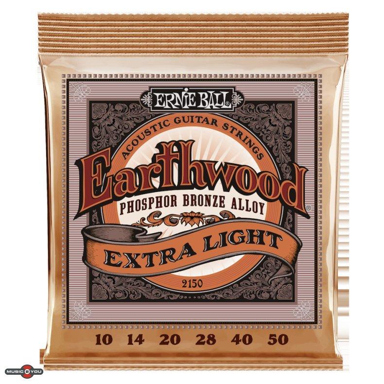 Ernie Ball 2150 Extra Light phosphor bronze western-strenge, 010-050